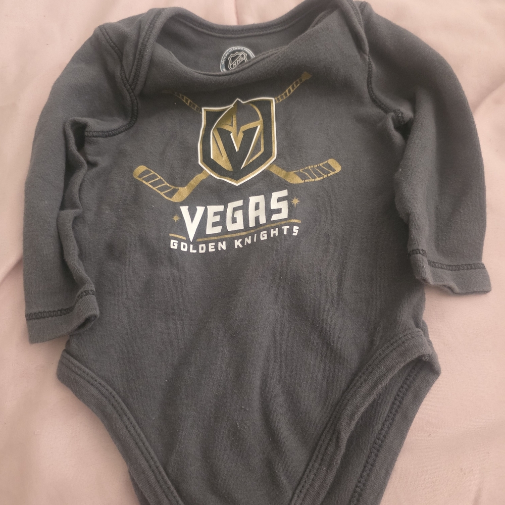 NHL Vegas Golden Knights Gray and Gold Bodysuit